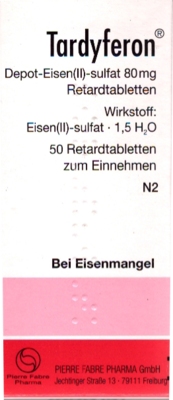 TARDYFERON Depot-Eisen(II)-sulfat 80 mg Retardtab.