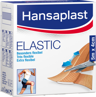 HANSAPLAST Elastic Pflaster 4 cmx5 m