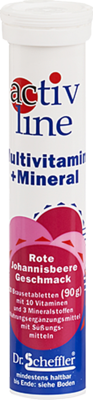 ACTIVLINE Multivit.m.rote Johannisb. Brausetabl.