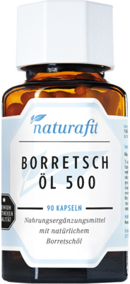 NATURAFIT Borretschöl 500 Kapseln