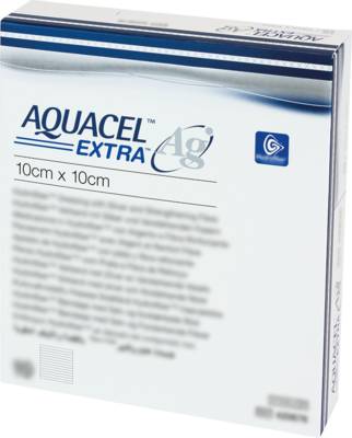 AQUACEL Ag Extra 10x10 cm Kompressen