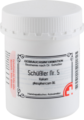 SCHÜSSLER NR.5 Kalium phosphoricum D 6 Tabletten