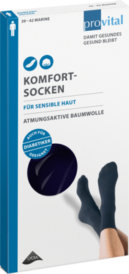 PROVITAL Komfortsocken men Gr.39-42 marine