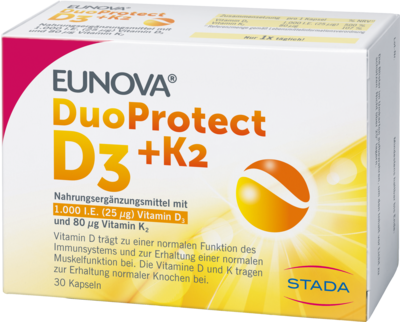 EUNOVA DuoProtect D3+K2 1000 I.E./80 µg Kapseln