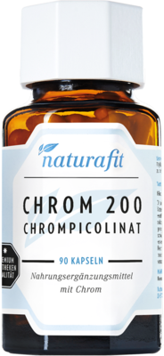 NATURAFIT Chrom 200 Chrompicolinat Kapseln