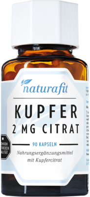 NATURAFIT Kupfer 2 mg Citrat Kapseln