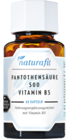 NATURAFIT Pantothensäure 500 Vitamin B5 Kapseln