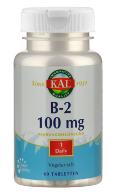 VITAMIN B2 RIBOFLAVIN 100 mg KAL Tabletten