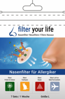 FILTER YOUR LIFE Nasenfilter f.Allergiker Gr.L