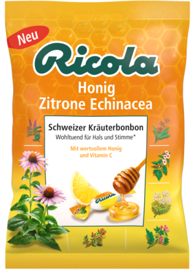 RICOLA m.Z.Beutel Echinacea Honig Zitrone Bonbons