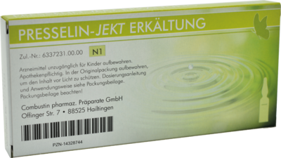 PRESSELIN-Jekt Erkältung Ampullen