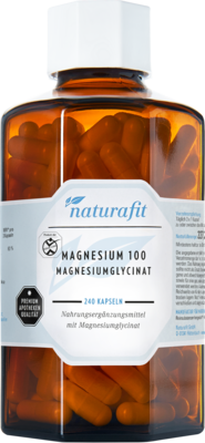NATURAFIT Magnesium 100 mg Magnesiumglycinat Kaps.