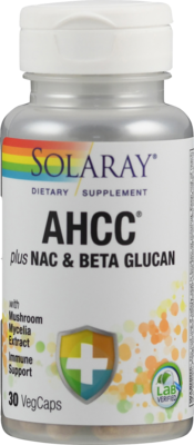AHCC Plus NAC & Beta-Glucan Solaray Kapseln