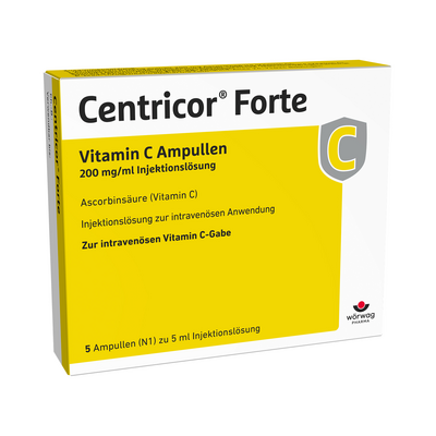 CENTRICOR Forte Vitamin C Amp. 200 mg/ml Inj.-Lsg.